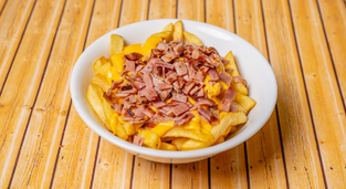 Πατάτες με μπέικον και cheddar